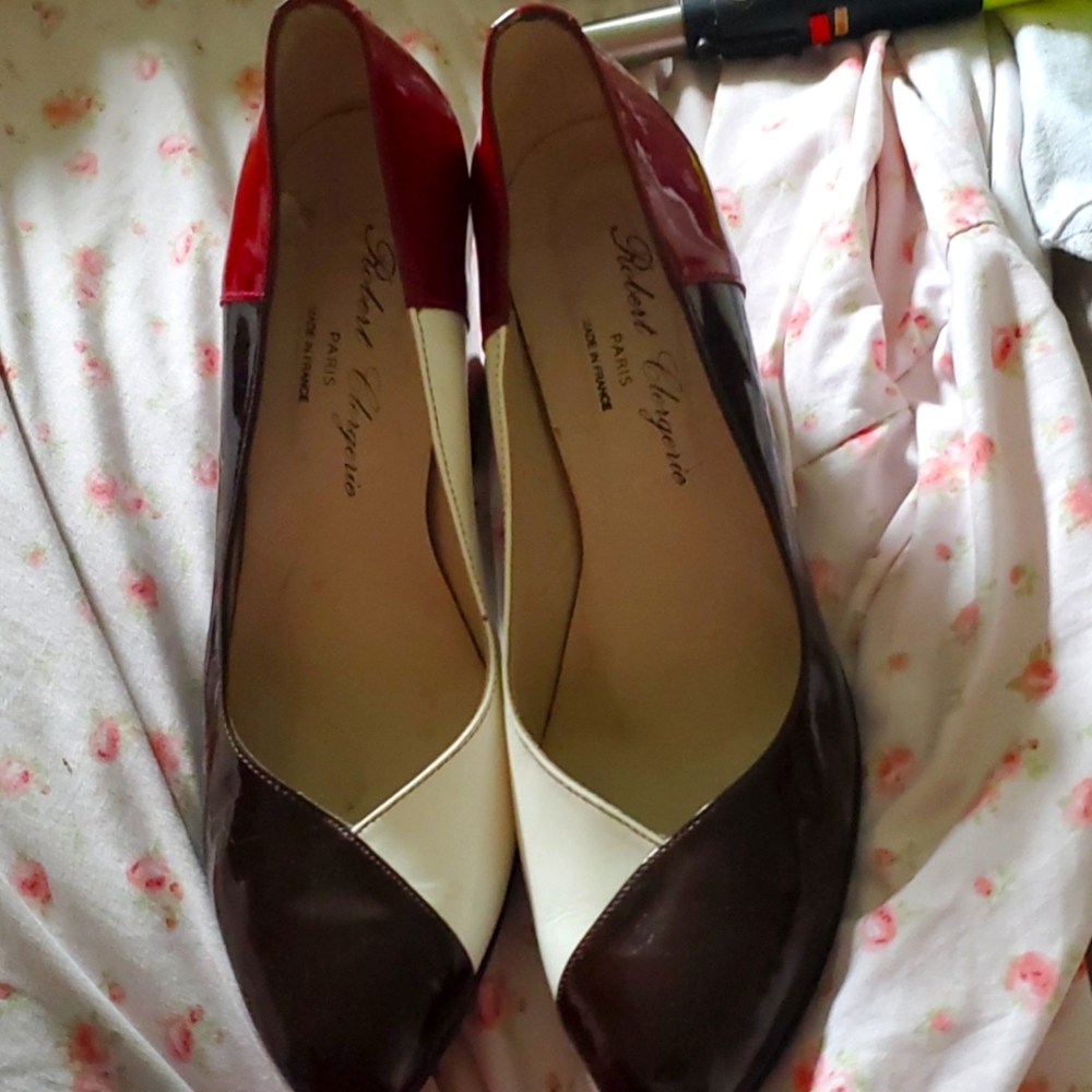 Robert Clergerie tri color high heels